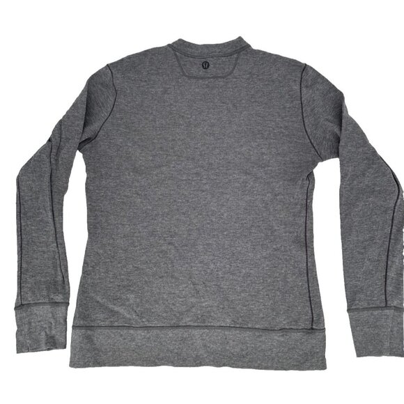 Lululemon Sweater Mens purple & Grey Performance Activewear Top reversable - Picture 3 of 12
